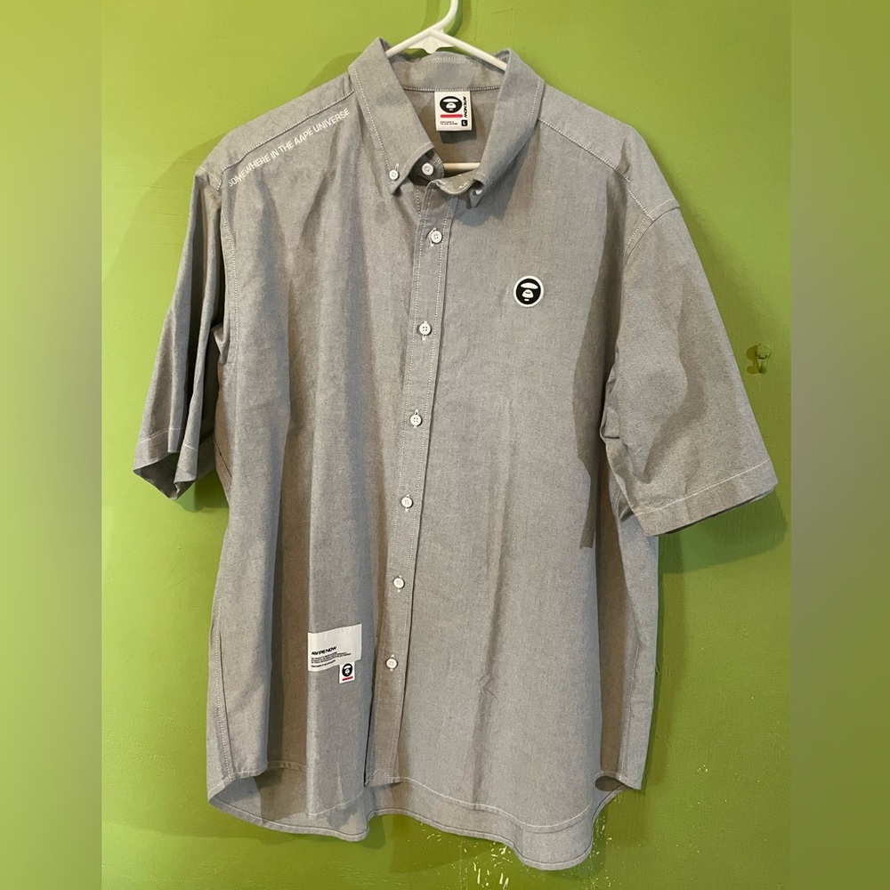 AAPE Blue Button Up Shirt 🩵